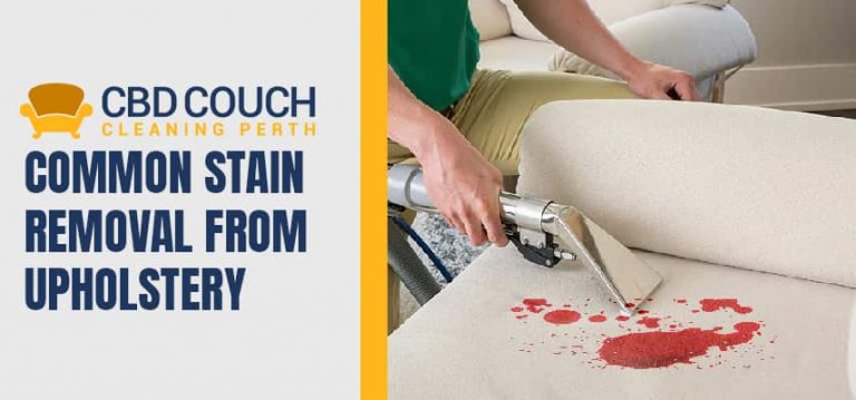 Common Stain Removal from Upholstery Service